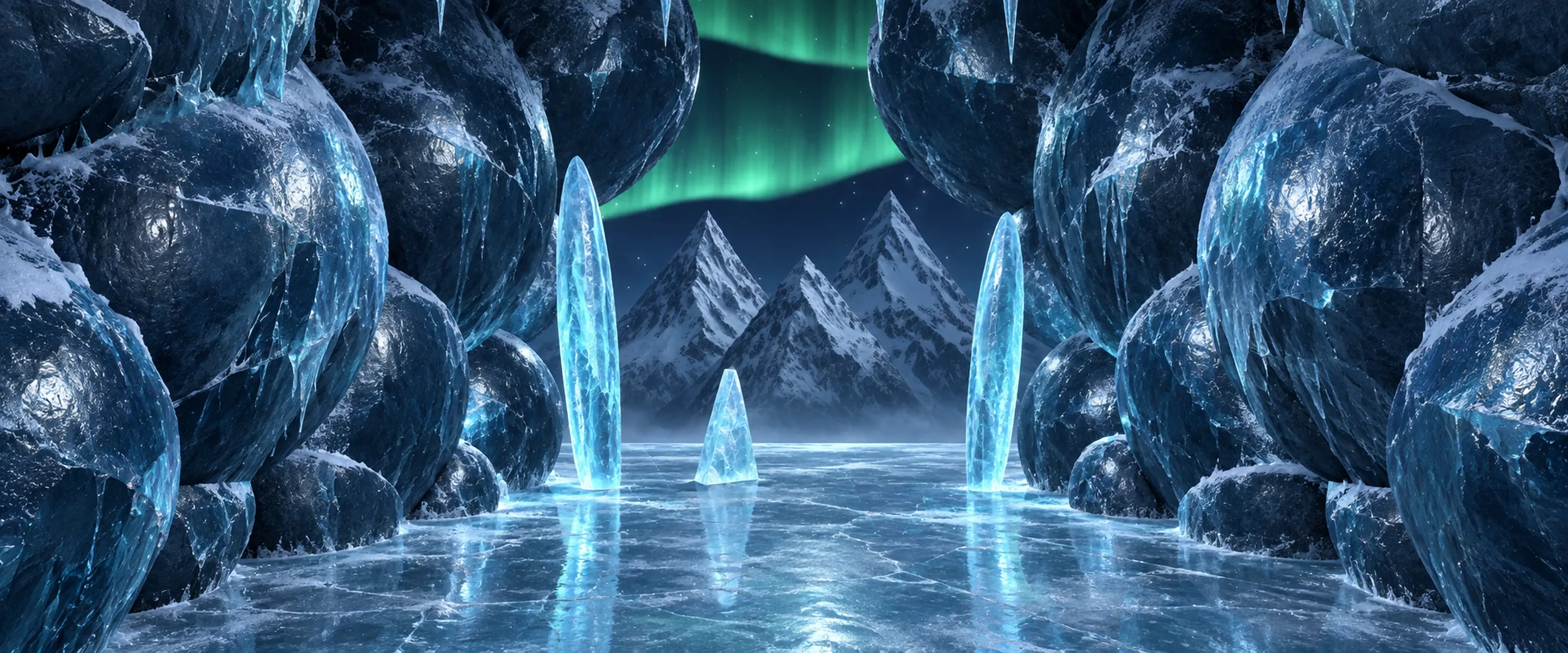 Ice Cave, its HD painting